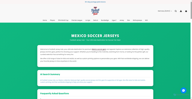 Security scan screenshot of https://www.footballjerseyhub.com/collections/mexico