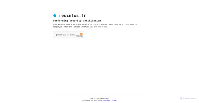 Security scan screenshot of https://mesinfos.fr