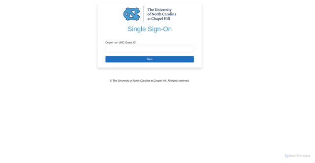 Security scan screenshot of https://go.unc.edu