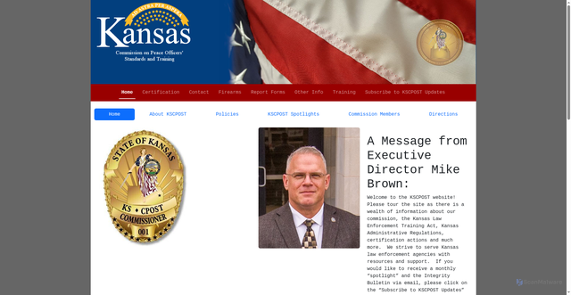 Security scan screenshot of https://kscpost.gov/