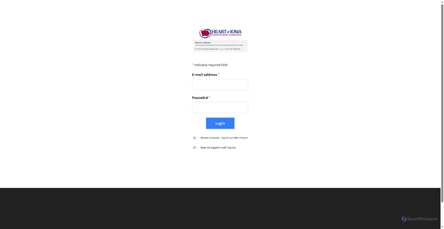 Security scan screenshot of https://heartofiowamail.weebly.com/