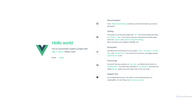 Security scan screenshot of https://vue-template-mnhflr30-cz61-4vnqfljkn0.edgeone.dev/
