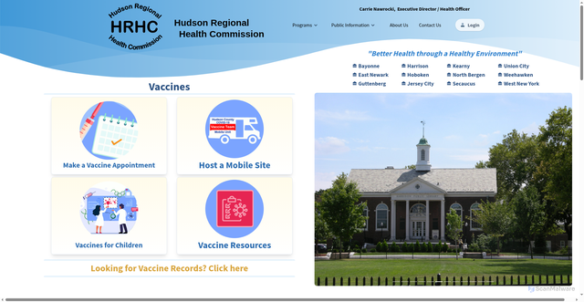 Security scan screenshot of https://hudsonregional.gov/