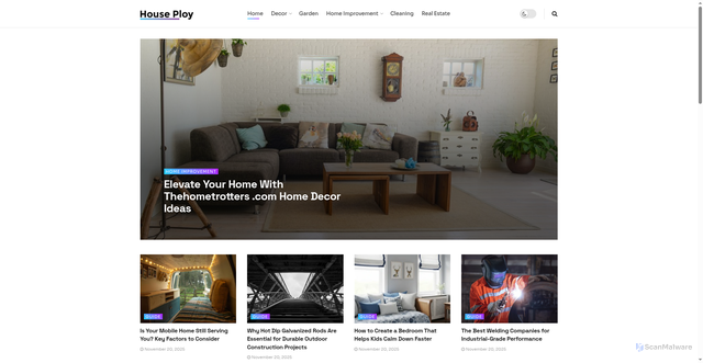 Security scan screenshot of https://houseploy.com/