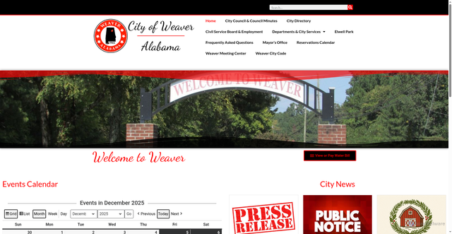 Security scan screenshot of https://weaveral.gov/