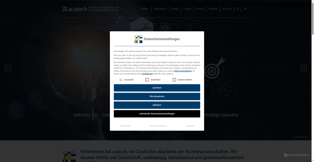 Security scan screenshot of https://www.acatech.de/