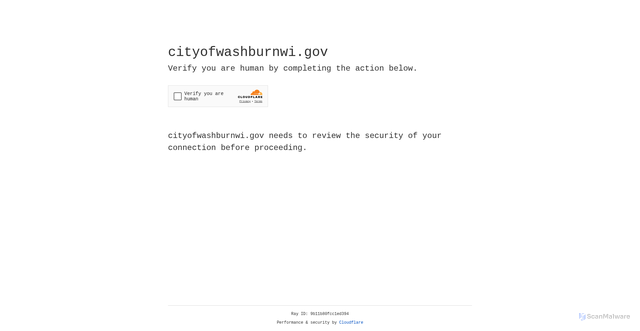 Security scan screenshot of https://cityofwashburnwi.gov/