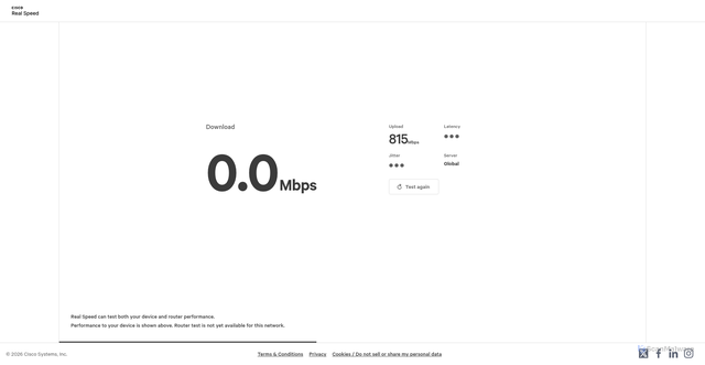 Security scan screenshot of https://www.samknows.com/realspeed/