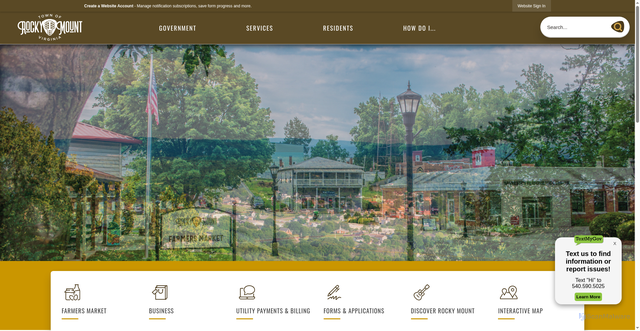 Security scan screenshot of https://rockymountva.org/