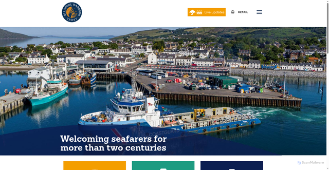 Security scan screenshot of https://www.ullapool-harbour.co.uk/