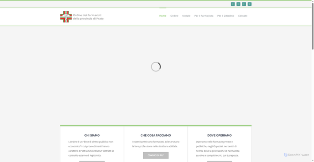 Security scan screenshot of https://www.ordinefarmacistiprato.it