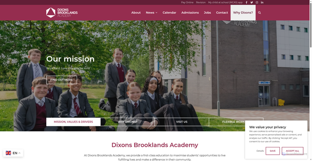 Security scan screenshot of https://www.dixonsbk.com/