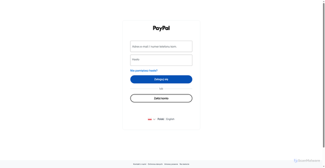 Security scan screenshot of https://magdalenagornicka248-png.github.io/PayPal/