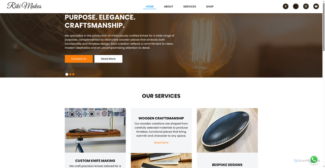 Security scan screenshot of https://rikimakes-lnqxs3qgjs.edgeone.app/