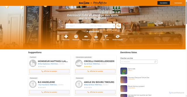 Security scan screenshot of https://annuaire.com