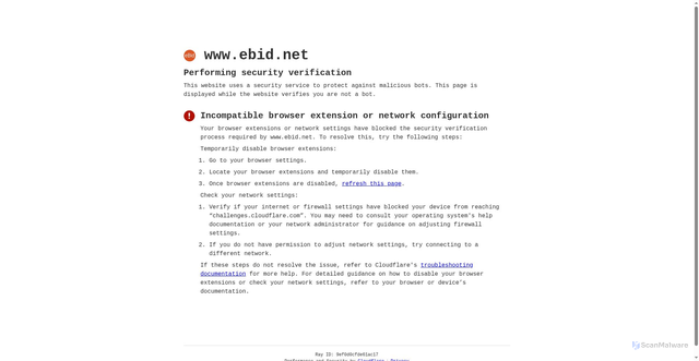 Security scan screenshot of https://ebid.net