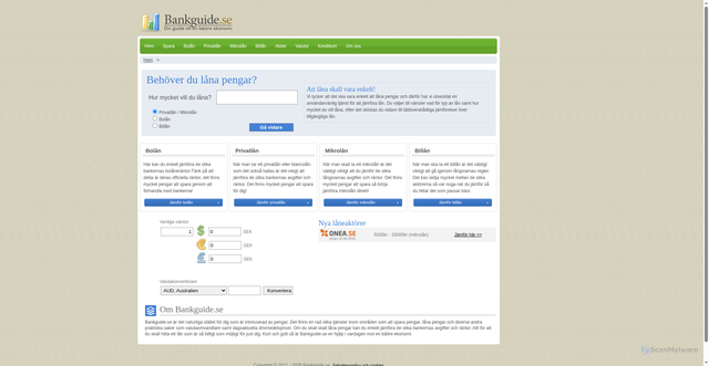 Security scan screenshot of https://bankguide.se