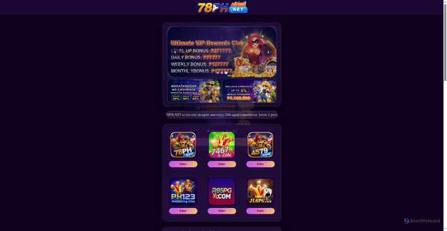 Security scan screenshot of https://78ph.vip/?host=https://yn43te.com?ch=63478