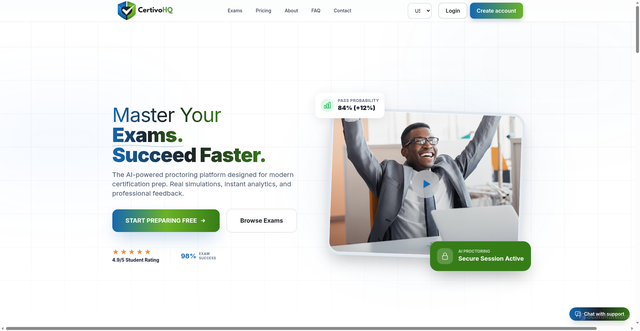 Security scan screenshot of https://certivohq.com/