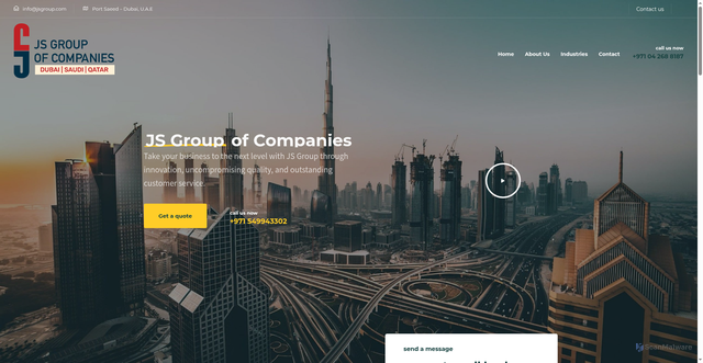 Security scan screenshot of https://jsgroup-uae.com