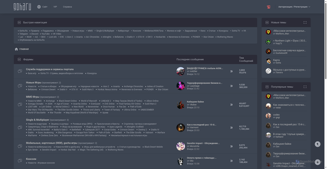 Security scan screenshot of https://forums.goha.ru