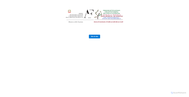 Security scan screenshot of https://www.agronomiforestalisiracusa.it