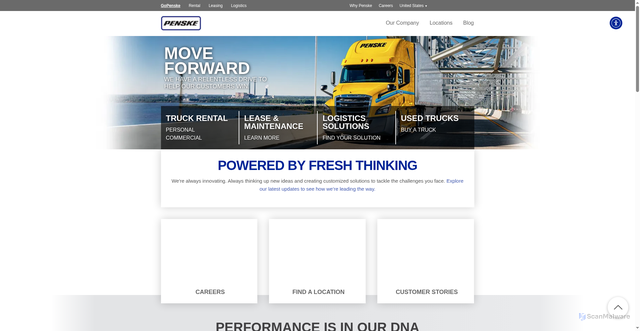 Security scan screenshot of https://api.pensketruckrental.com