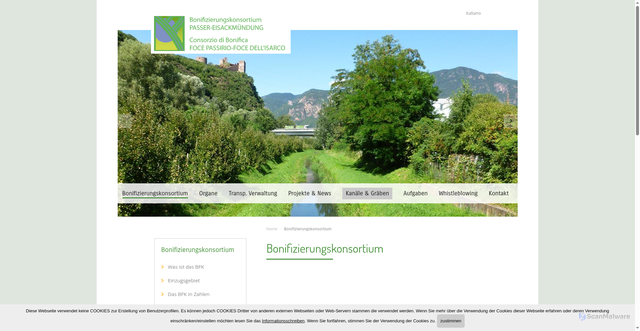Security scan screenshot of https://www.bfk.it/de/bonifizierungskonsortium.html