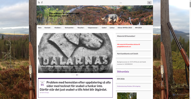 Security scan screenshot of https://dalarnasstovarklubb.se