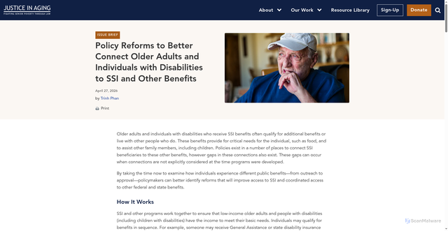 Security scan screenshot of https://justiceinaging.org/policy-reforms-to-better-connect-older-adults-and-individuals-with-disabilities-to-ssi-and-other-benefits/