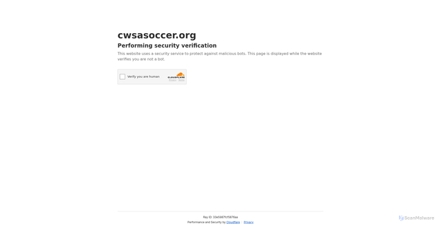 Security scan screenshot of https://cwsasoccer.org