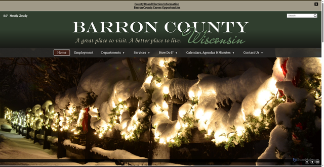 Security scan screenshot of https://www.barroncountywi.gov/