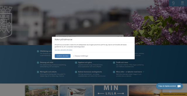 Security scan screenshot of https://www.kalmar.se/