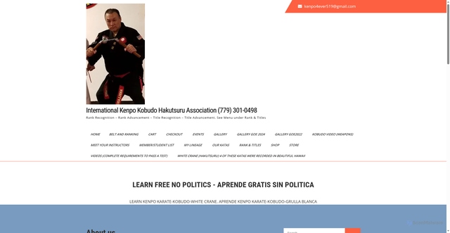 Security scan screenshot of https://internationalkenpokobudohakutsuruassociation.com