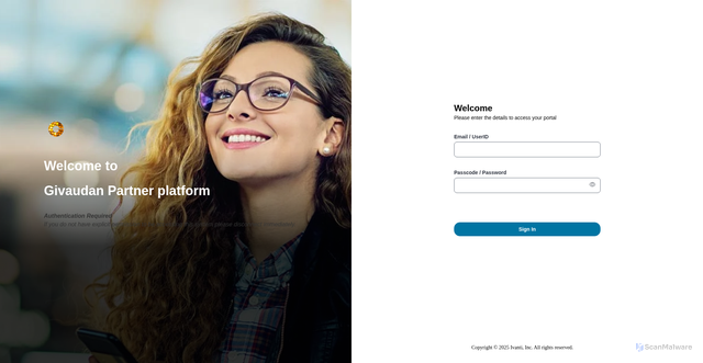 Security scan screenshot of https://partner.givaudan.com