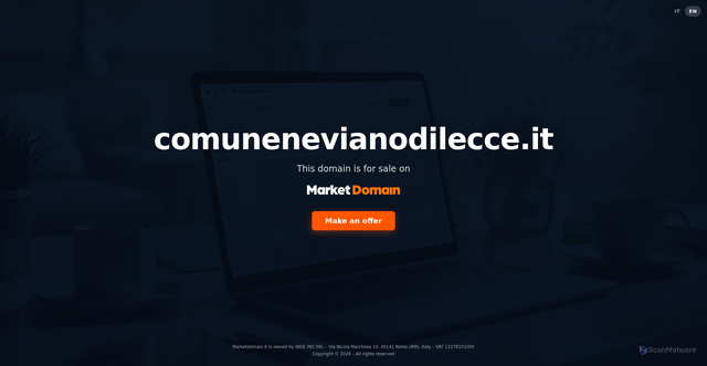 Security scan screenshot of https://www.comunenevianodilecce.it