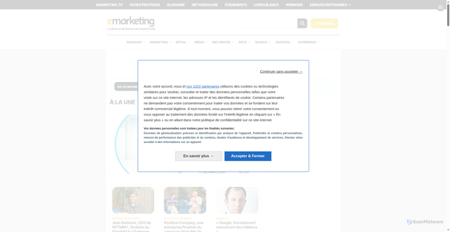Security scan screenshot of https://e-marketing.fr