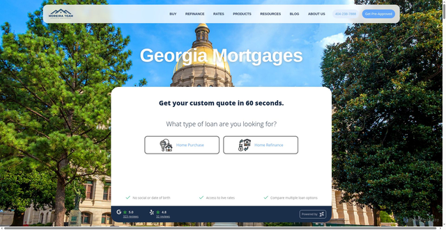 Security scan screenshot of https://moreirateam.com/georgia/