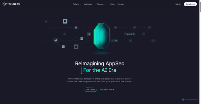 Security scan screenshot of https://stackhawk.com