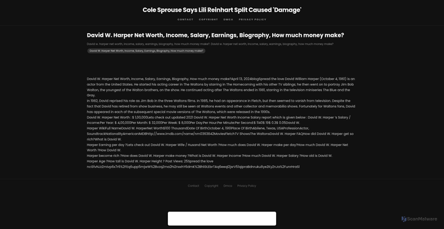 Security scan screenshot of https://donotdisturbtvhugo-7h5hb3r2jc.edgeone.app/1736-david-w-harper-net-worth-income-salary-earnings-biography-how-much-money-make.html
