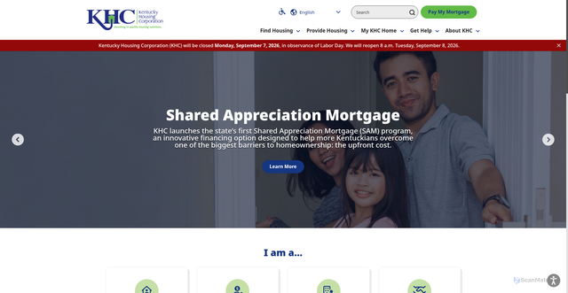 Security scan screenshot of https://kyhousing.org