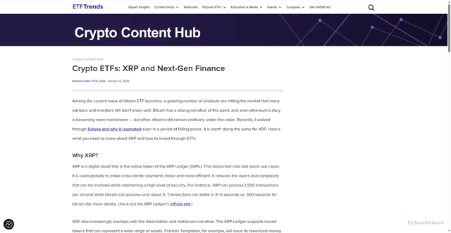 Security scan screenshot of https://www.etftrends.com/crypto-content-hub/crypto-etfs-xrp-next-gen-finance/