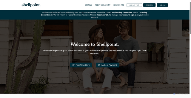 Security scan screenshot of https://shellpointmtg.com