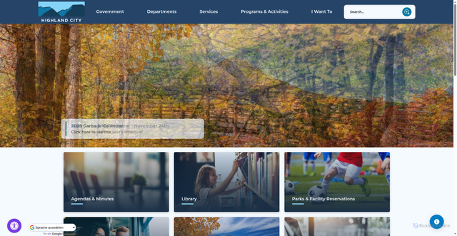 Security scan screenshot of https://highlandut.gov/