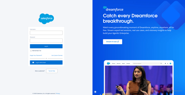 Security scan screenshot of https://service.force.com/