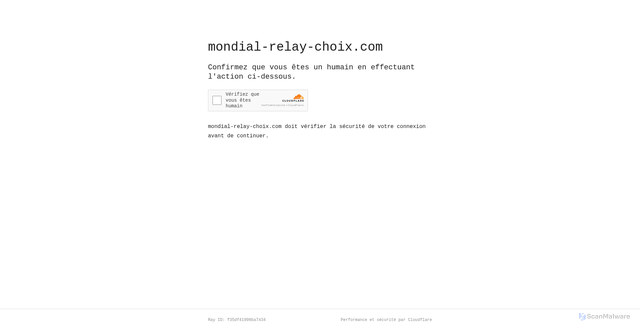 Security scan screenshot of https://mondial-relay-choix.com/captcha