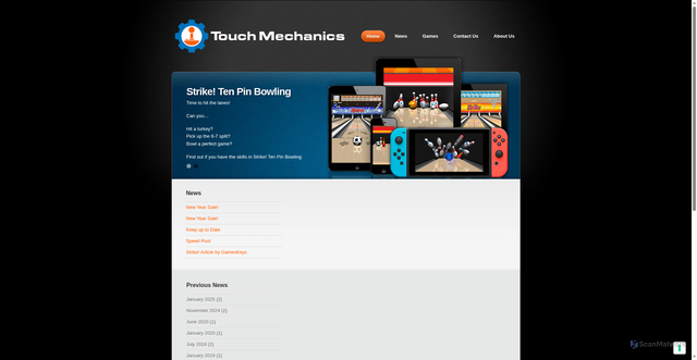 Security scan screenshot of https://touchmechanics.com/