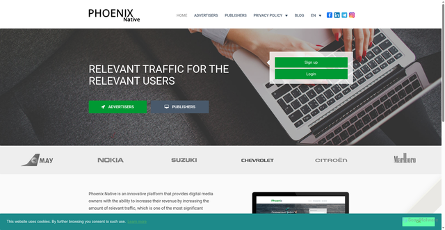 Security scan screenshot of https://phoenix-widget.com