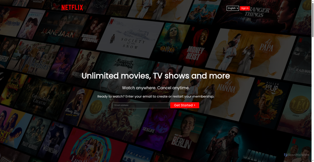 Security scan screenshot of https://netflix-clone-psi-bice.vercel.app/