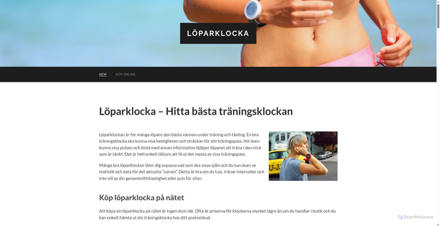 Security scan screenshot of https://xn--lparklocka-ecb.se